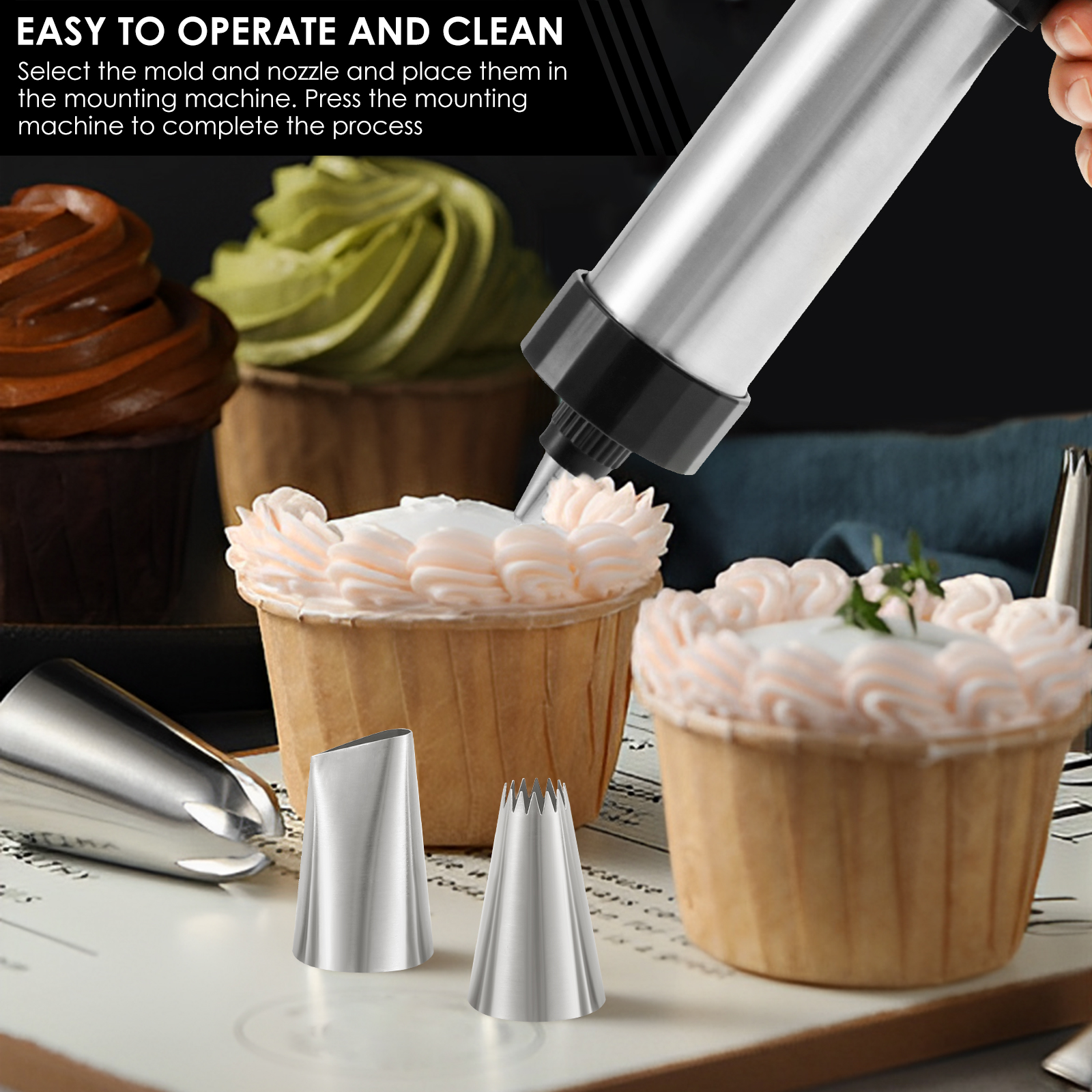 Stainless Steel Cookie Gun Chu - Churros Maker Gun บทวิจารณ์และราคา
